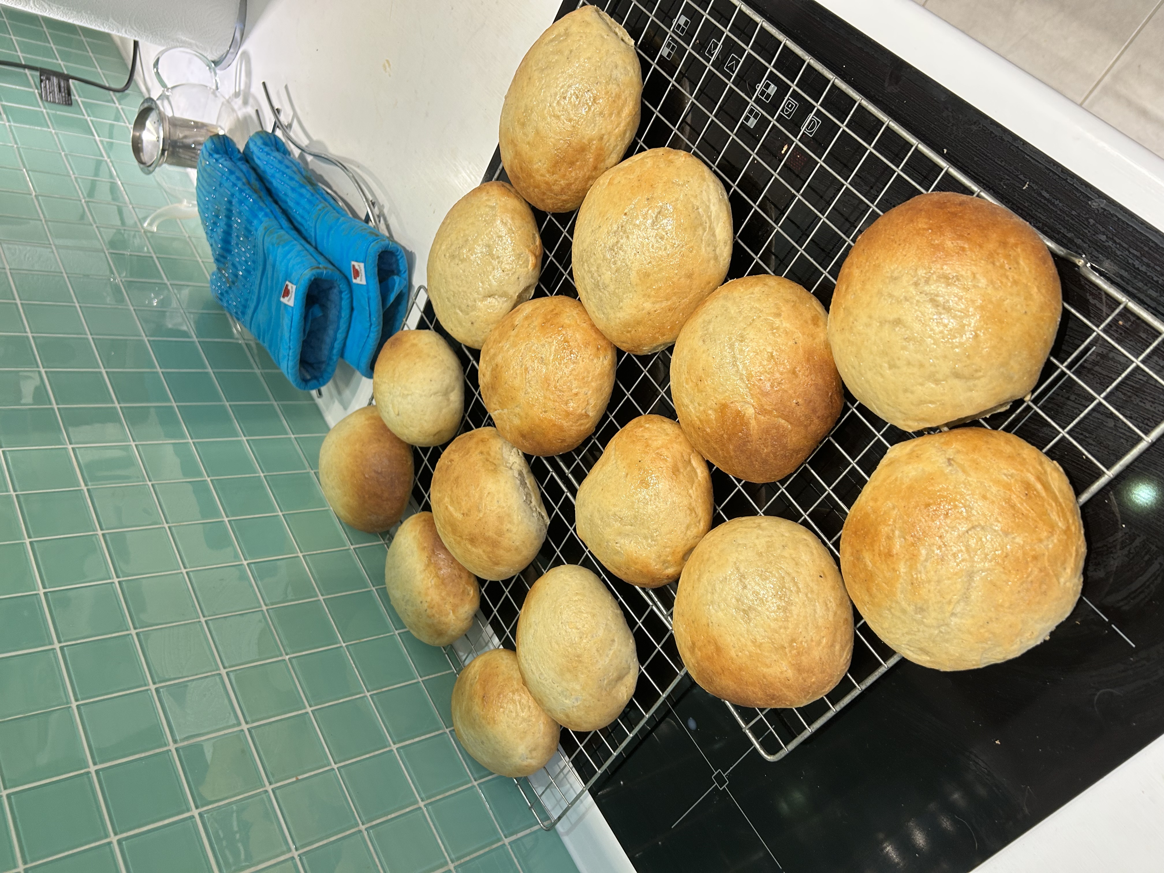 Boller with the vegan glaze